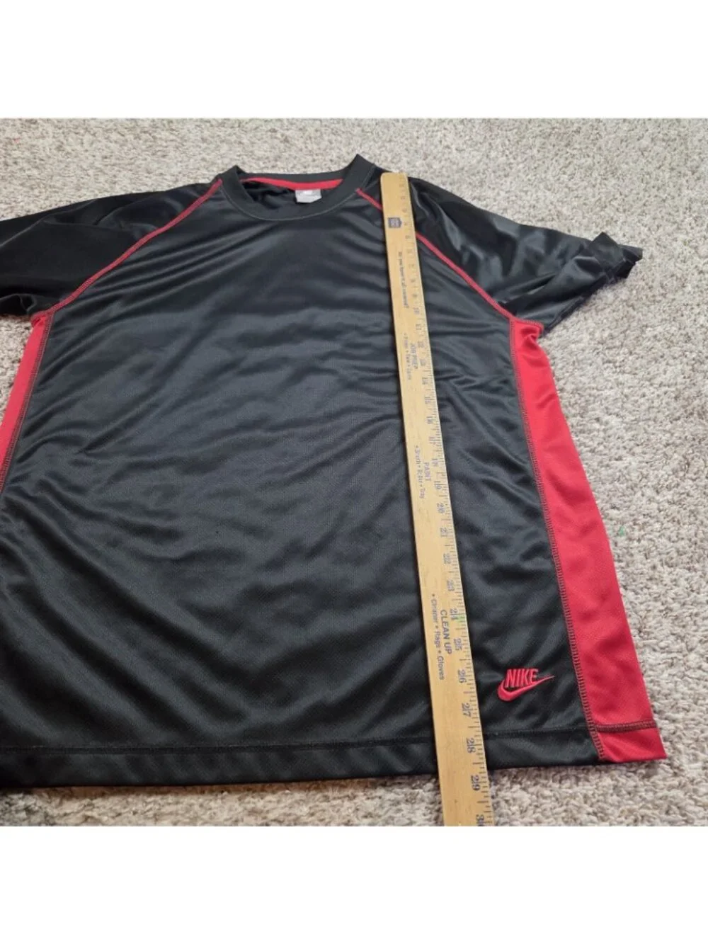 Vintage Nike Sportswear Shirt Mens Large Black Mesh Y2K Crew Pullover Swoosh